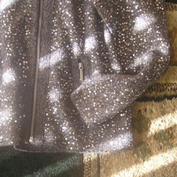 Chico Sequined Asymmetrical Zipped Cardigan - Picture 3 of 3